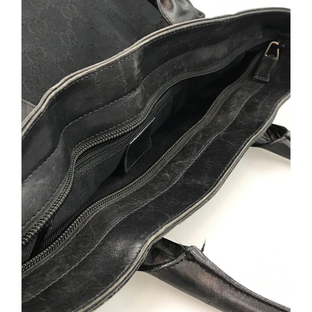 Gucci Bag Black GG Tote Canvas - Picture 6 of 6